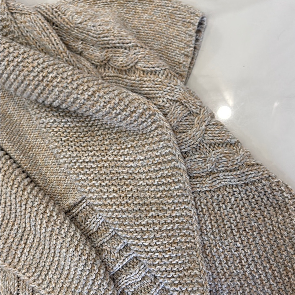 Express Tan Cable Knit Shrug - Picture 7 of 9